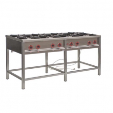 Kuchnia gastronomiczna gazowa 8-palnikowa<br />model: TG-840.II<br />producent: Egaz