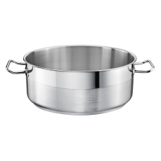 Garnek ze stali nierdzewnej niski - poj. 4.5 l SILVER<br />model: P2-2109-24<br />producent: Tom-Gast