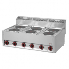 Kuchnia gastronomiczna elektryczna 6-płytowa SP 90 ELS<br />model: 00000492<br />producent: Redfox