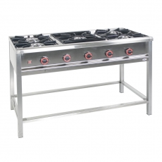 Kuchnia gastronomiczna gazowa 5-palnikowa | EGAZ TG-5725.II<br />model: TG-5725.II<br />producent: Egaz