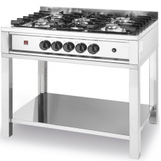 Kuchnia gastronomiczna gazowa 5-palnikowa Kitchen Line<br />model: 225806<br />producent: Hendi