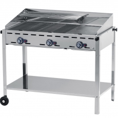 Grill gazowy Green Fire Kitchen Line 3-palnikowy<br />model: 149591<br />producent: Hendi