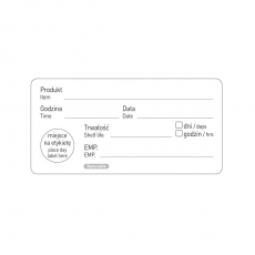 Naklejka FOOD SAFETY - Data przydatności<br />model: 850206<br />producent: Hendi