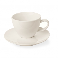 Filiżanka elegancka espresso ze spodkiem porcelanowa CREMA<br />model: 770399<br />producent: Fine Dine