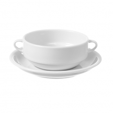 Bulionówka z uszami porcelanowa BIANCO<br />model: 799383<br />producent: Fine Dine