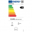 Witryna ekspozycyjna chłodnicza przeszklona 120 l ProfiChef - PC15311 (etykieta energochłonności)