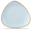 alerz porcelanowy trójkątny Duck Egg Blue śr. 31.1 cm - SDESTR121