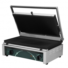 Grill kontaktowy panini płyty ryflowane<br />model: RN102<br />producent: RestoQuality