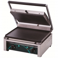 Grill kontaktowy panini płyty gładkie<br />model: RN101-C<br />producent: RestoQuality