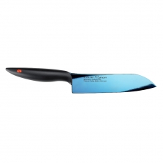 Nóż Santoku TITANIUM dł. 18 cm<br />model: K-22018-B<br />producent: Kasumi