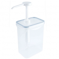 Dyspenser do sosów z pompką 1,5 l<br />model: 1324/150<br />producent: Contacto