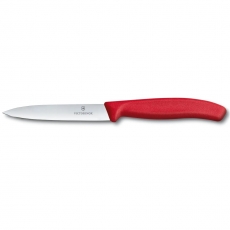 Nóż do jarzyn Swiss Classic czerwony dł. ostrza 10 cm<br />model: 6.7701<br />producent: Victorinox