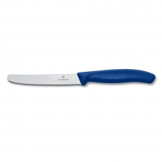 Nóż ząbkowany do warzyw i owoców Swiss Classic niebieski dł. ostrza 11 cm<br />model: 6.7832<br />producent: Victorinox