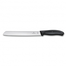 Nóż do chleba Swiss Classic czarny dł. ostrza 21 cm<br />model: 6.8633.21B<br />producent: Victorinox