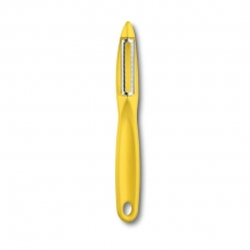 Obieraczka uniwersalna z ząbkowanym ostrzem, żółta<br />model: 7.6075.8<br />producent: Victorinox